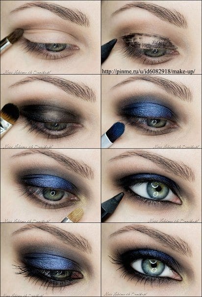 How to do step by step eye makeup