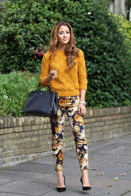 Amazing floral print pants for girls