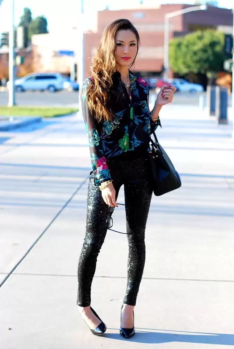 Women Floral Print Tops Fashion