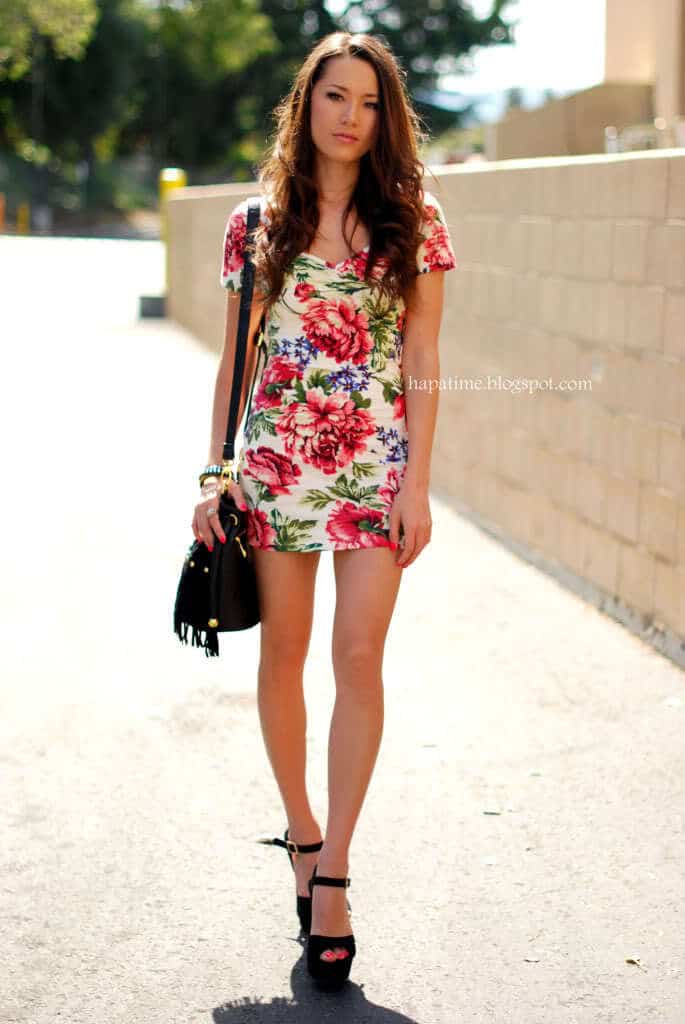 floral print summer dresses for women
