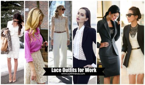 women lace outfits for work