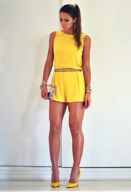 yellow jumpsuits for women