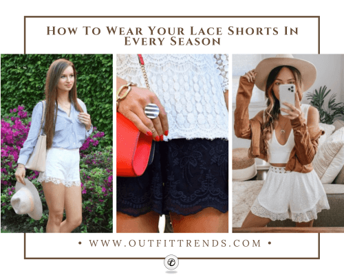 how to wear lace shorts