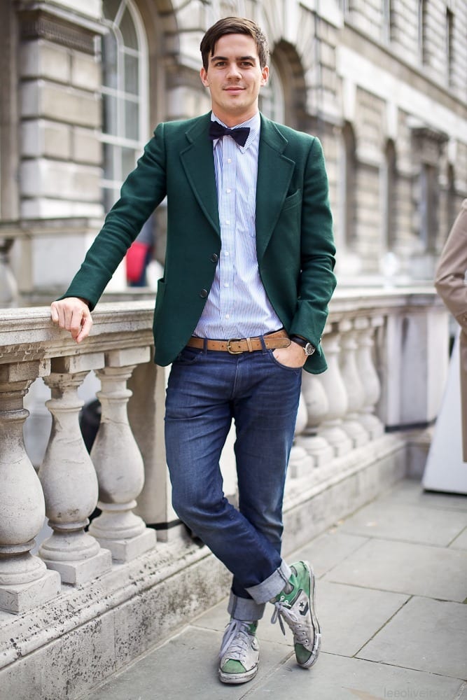 Bow tie with casual outfits