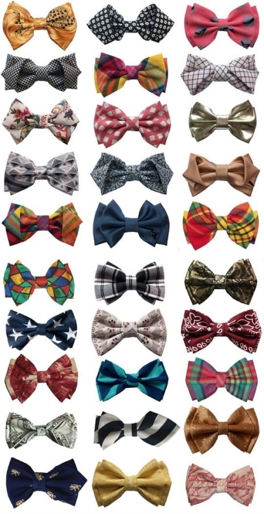 Colourfull bow ties for men