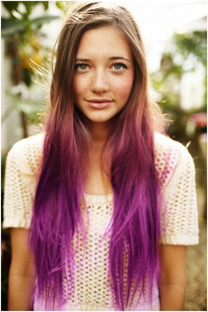 Long purple Hairs
