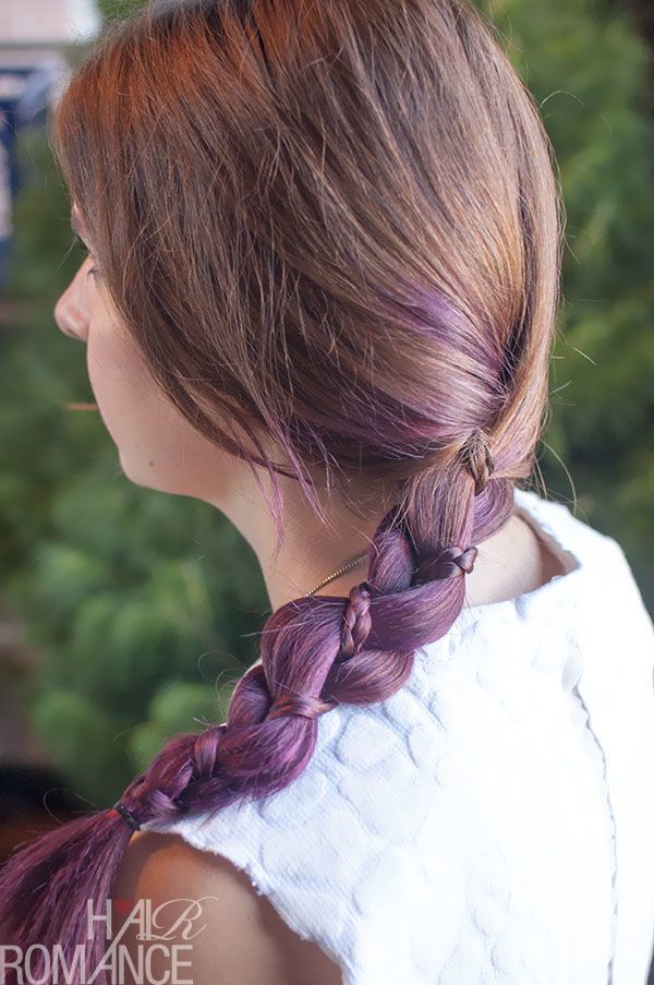 Mini Purple hair Braid