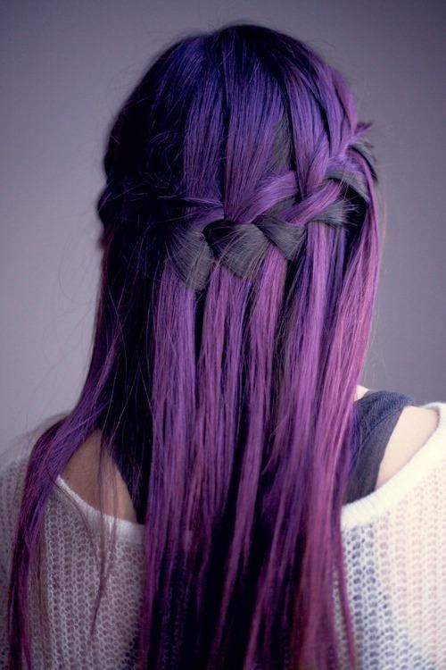 Purple Waterfall Braid