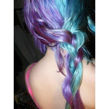 Purple hair chics