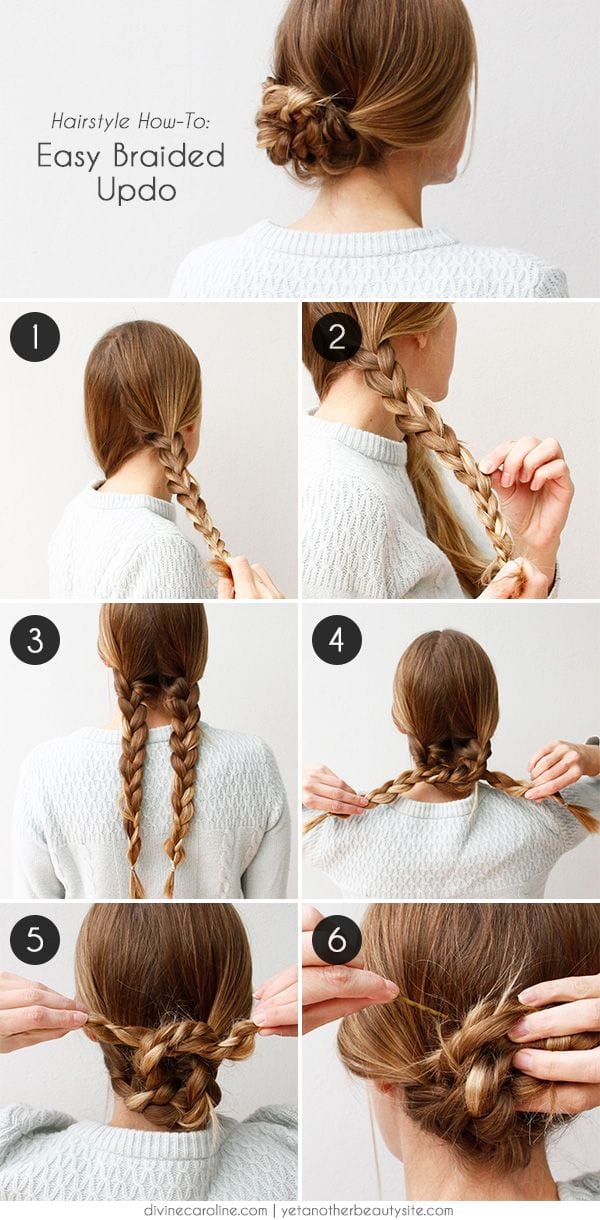 Easy braided Updos