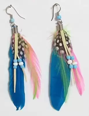 Fashionable Feather Earrings