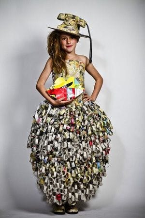 Teenage fashion designer from Waterlooville makes an impression at model  workshop with newspaper dress  The News