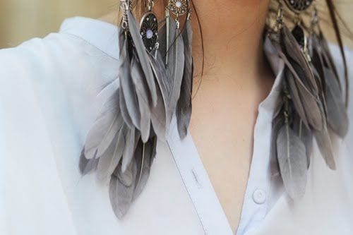 Trendy Feather Earrings