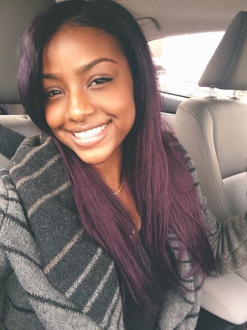 Black Girls Purple Hairs