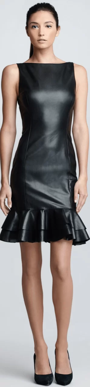 Black Leather Dress