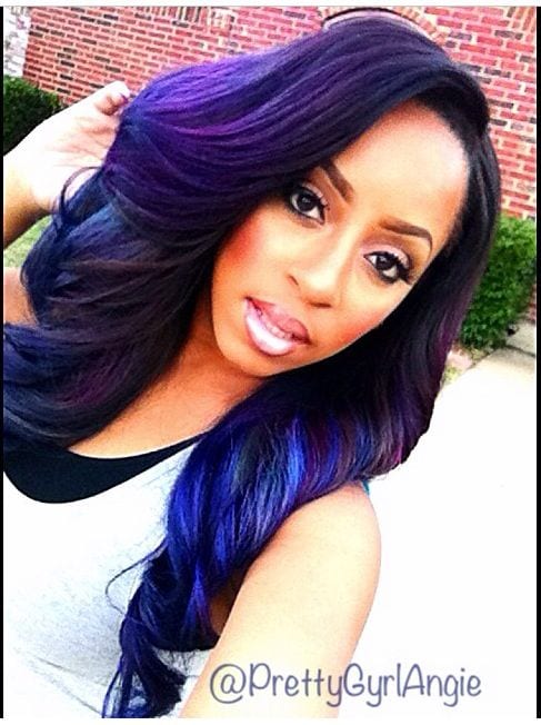Top 13 Cute Purple Hairstyles for Black Girls this Season
