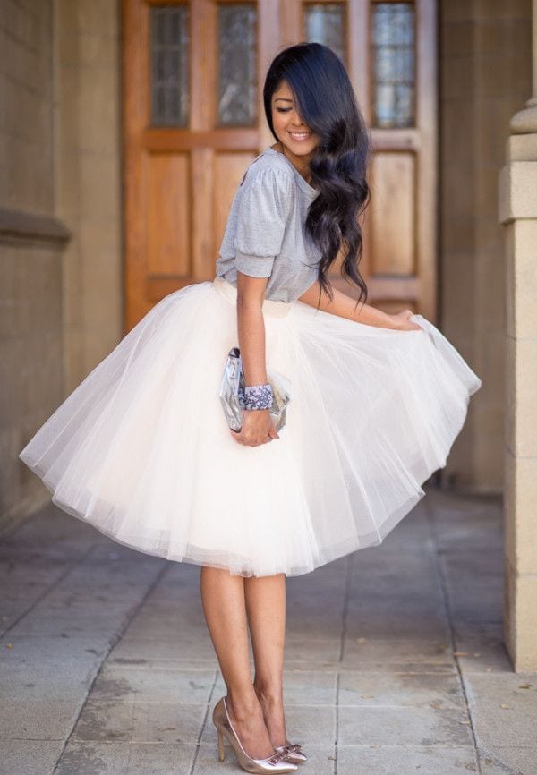 Tops to wear with tulle skirt