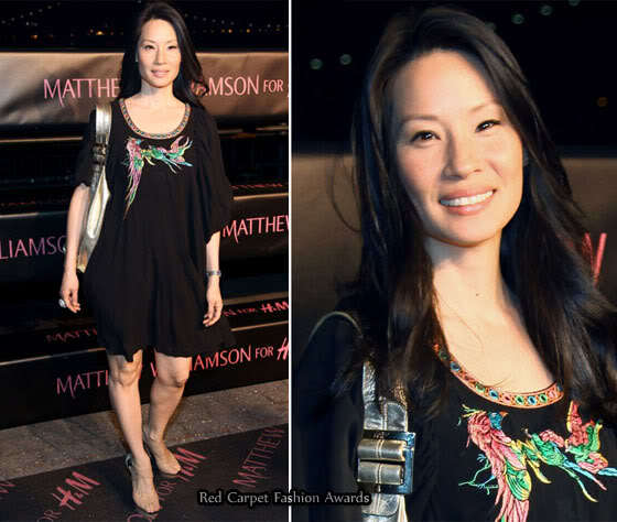 Lucy Liu stylish dress
