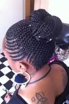 Twisted Bun Style For Black Girls