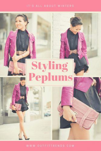 peplum outfits for winters