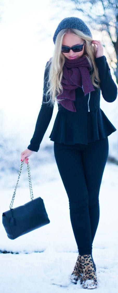 How to Wear Peplum Tops in Winter? 40 Outfit Ideas