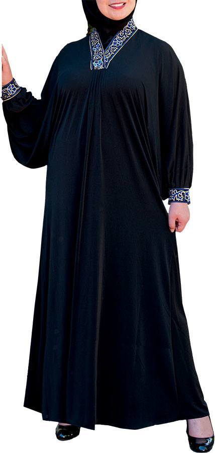Plus size silk abayas fashion