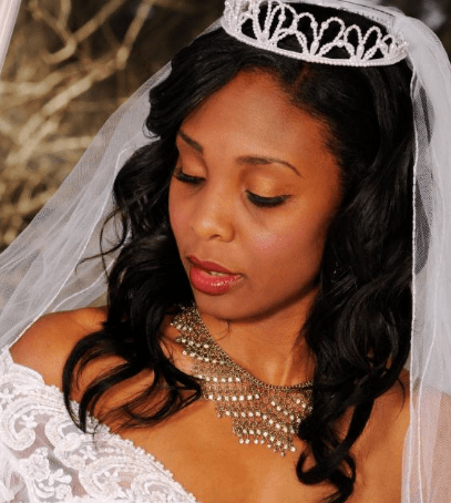Stylish Makeup for Black girls wedding