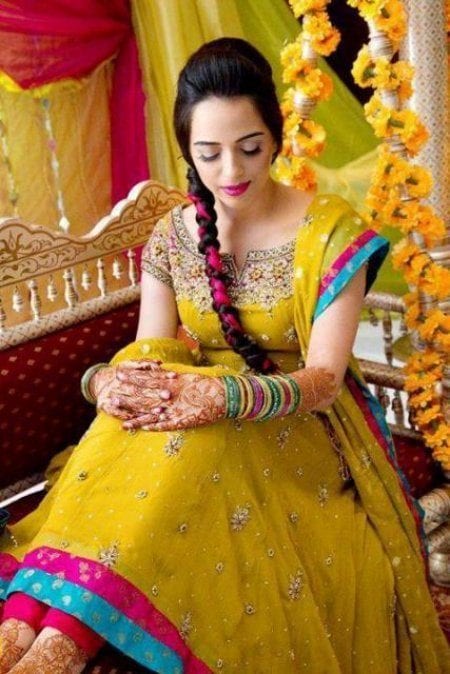 Yellow Bridal Dresses Pakistan