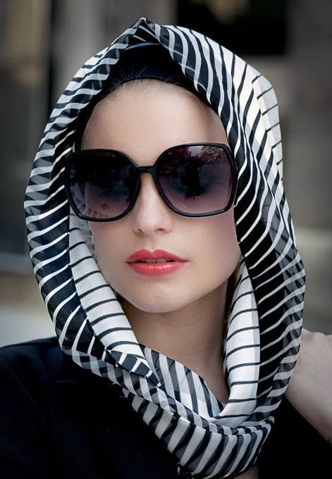 sunglasses style with hijab