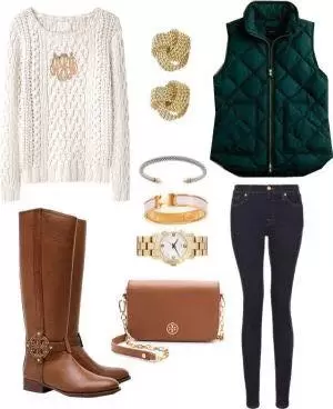 winter outfits with long boots