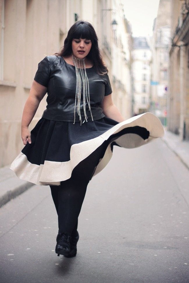 Leather dresses for plus size women