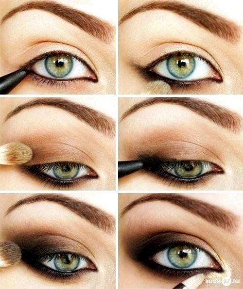 Smokey eye makeup tutorial for green eyes