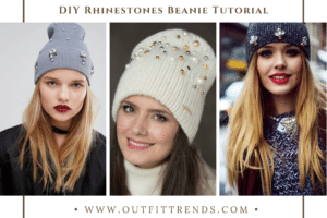 DIY Rhinestones Beanie Tutorial For Chic Style Winters