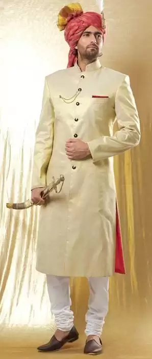 khusa with sherwani