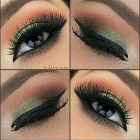 Top 10 Simple Smokey Eye Makeup Tutorials for Green Eyes#