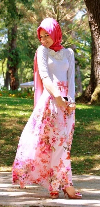 gaya jilbab musim semi