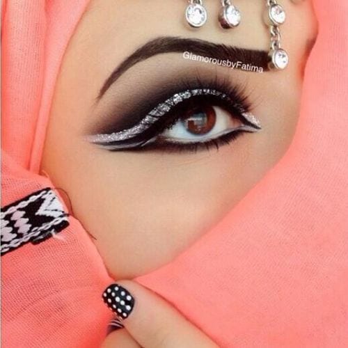 step by step arabian eye makeup
