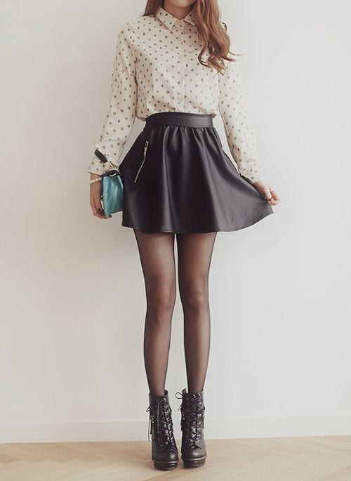 How to wear combat boots with skirts