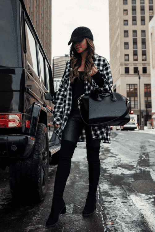 stylish outfits with long boots