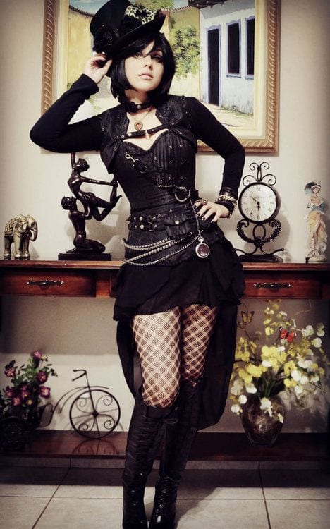 How to Dress Goth ? 12 Cute Gothic Styles Outfits Ideas