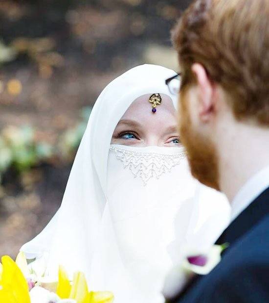 cute muslim couple marriage pics