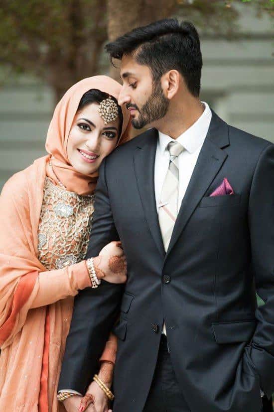 cute muslim couple marriage photos