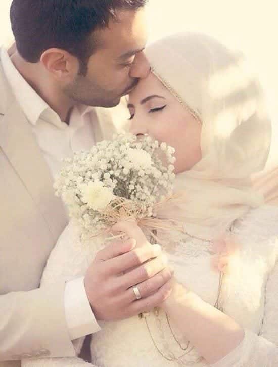 muslim romantic couple marriage pictures