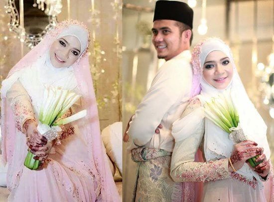 pink- Muslim wedding-dresses
