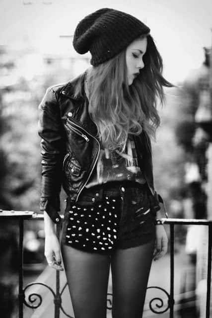 studded shorts outfits tumblr