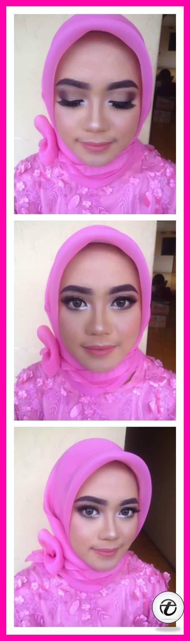 cara memakai make up dengan hijab