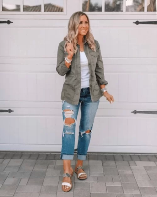 boyfriend jeans shoes