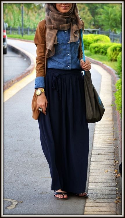 hijab dengan maxi dress dan rok (11)