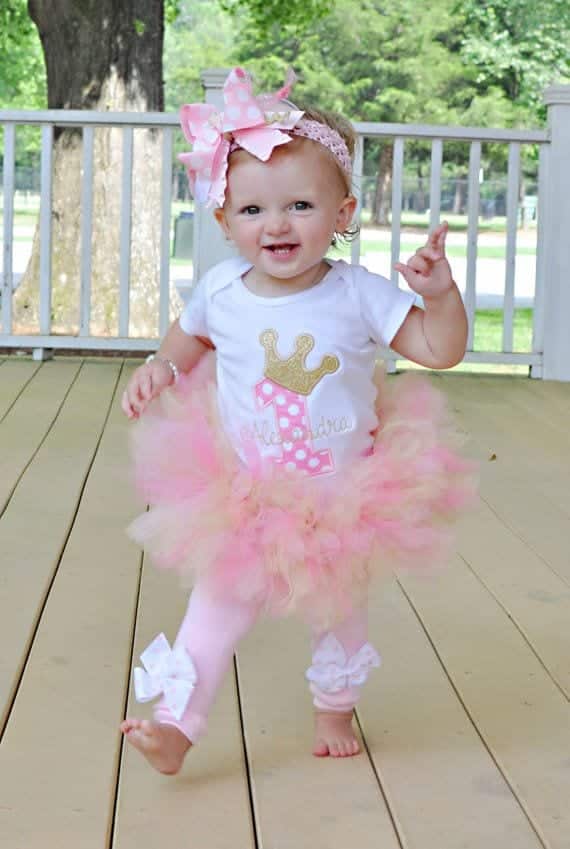 Girl One Year Old Birthday Baby Girls First Birthday Outfit 03-24 Months 