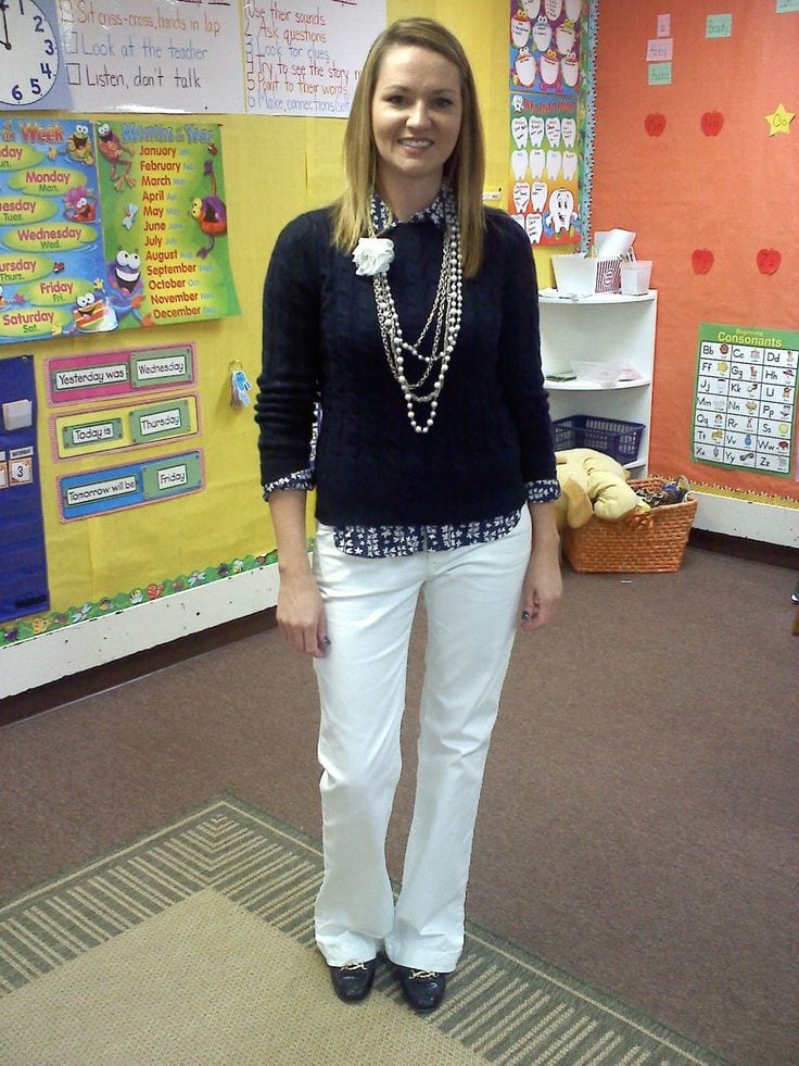 cute outfits combinations for teachers (17)